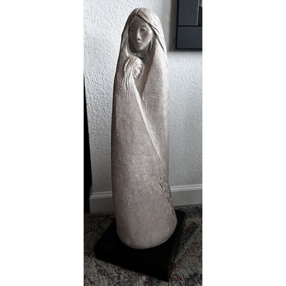 Austin Productions 1982 Acoma Mother and Child Freedom Spirit Vintage  Sculpture - Picture 1 of 6